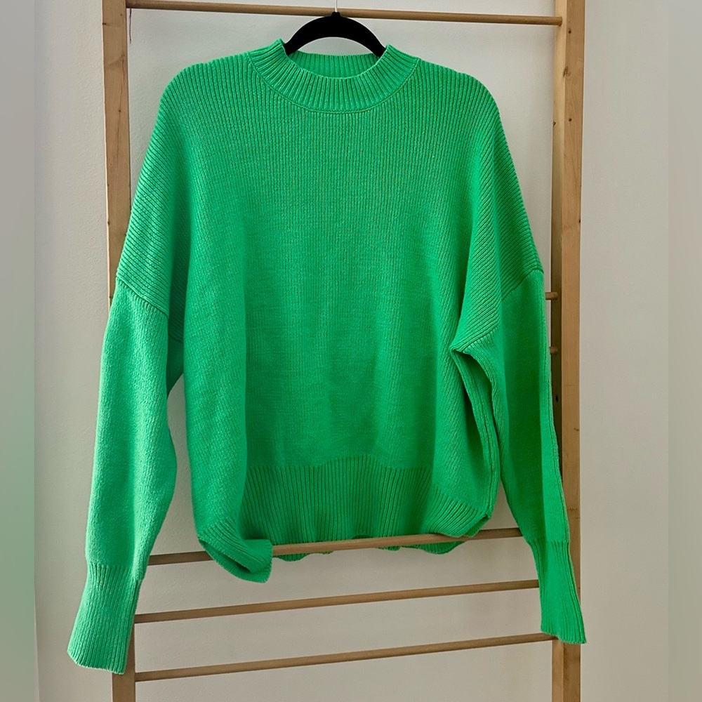 By Together Knit Sweater Chunky Oversized Free People Boyfriend Eagles Philly